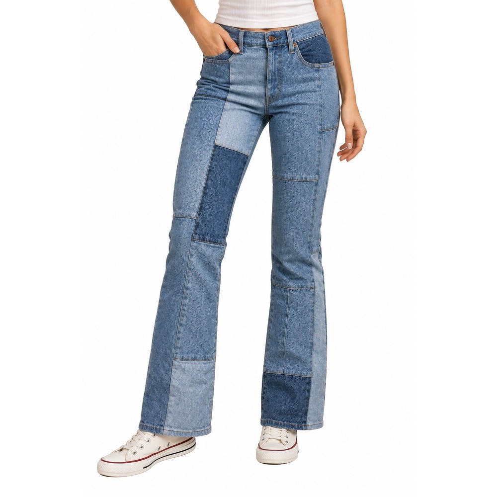 Levi's Premium Wedgie Bootcut Patchwork Jeans 29x32 High Rise 003QC0000